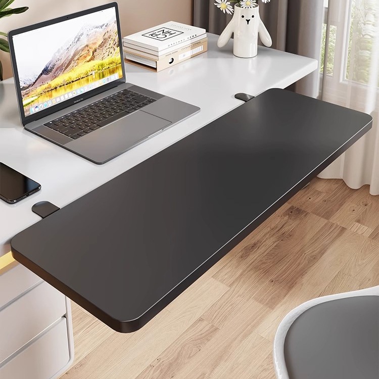 可折叠桌面延长板键盘托架电脑扩展加长加宽桌子延伸板支撑拓展台