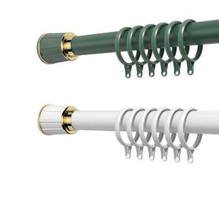 窗帘免打孔安装 杆杆子伸缩晾衣浴帘杆支架罗马杆门撑杆