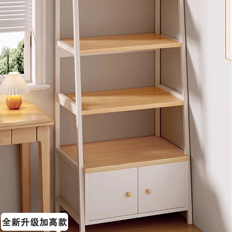 置物架多层收纳架落地书架储物架卧室客厅家用房间展示柜梯形架子
