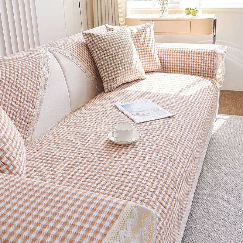 四季通用加厚棉麻老粗布夏款沙发垫防滑沙发罩巾铺巾新款坐垫
