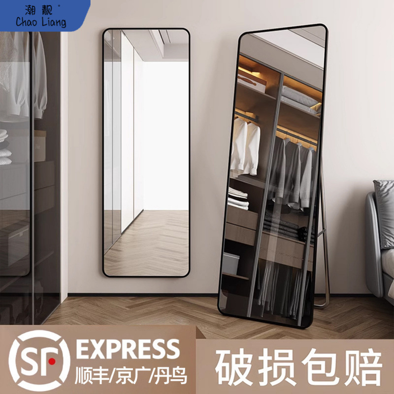 全身镜穿衣落地镜子家用壁挂贴墙网红女生卧室宿舍挂墙立体试包邮
