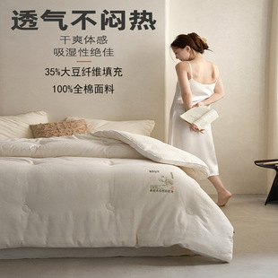 新款 二合一被芯加厚保暖E18 母婴级35%大豆纤维被a类子母被拉链款