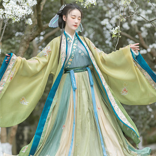 速发风022新款爆款汉服中国风超仙宋制交领齐腰古装仙气秋逸古2飘