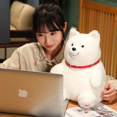 速发耶耶犬家居萌宠萨摩耶哈士奇小狗毛绒玩具玩偶儿童礼物