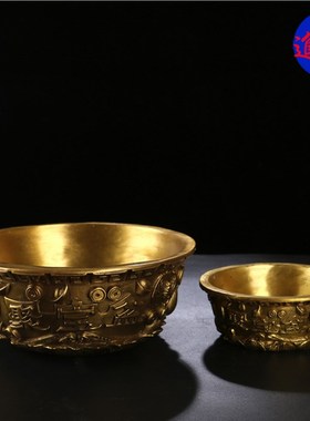 速发聚宝盘纯铜招财装厅办公品聚财家居客饰品工艺品开运礼室摆件