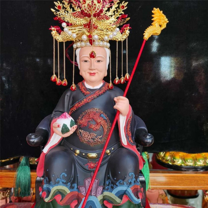 速发凤娘霞帔头饰神娘凤冠冠帽观音神明佛像帽神像帽冠三凤冠头饰