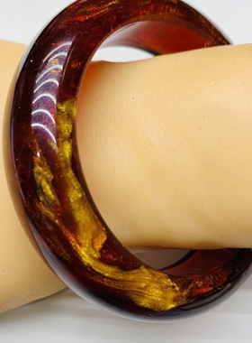 【高颜药花镯】爆款正品龙血松手镯女款时尚彩色花纹中国风礼盒装