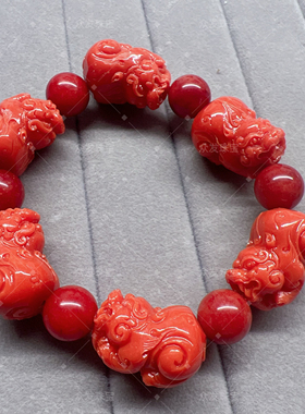原创爆款天然南红玛瑙貔貅款手串手链时尚礼物佳品实物超美珍藏版