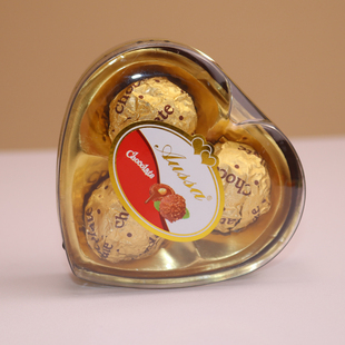 奥沙3粒5粒8粒12粒爱心盒装巧克力代可可脂（代可可脂）