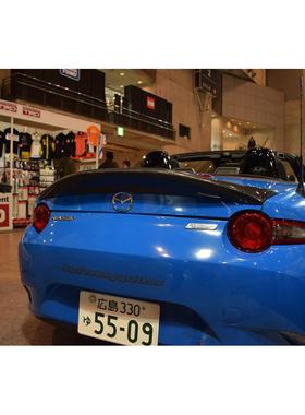 适用新款马自达MX5NDMiata碳纤维改装LMS款鸭尾翼后扰流板