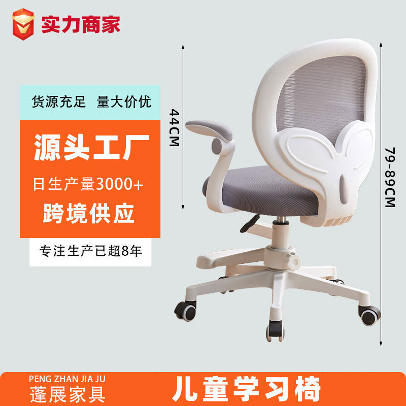 儿童学习椅家用久坐可升降电脑椅现货网布靠背椅小学生舒适书桌椅