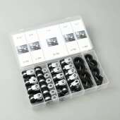 金属线夹盒装 供应42PCS管道卡箍组合盒装 盒装 金属管夹