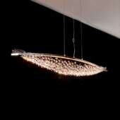 意式 轻奢餐厅水晶吊灯高级感设计师款 创意船型吧台网状吊灯艺术