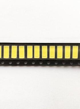 高亮1W7030贴片SMD白光暖白LED灯珠130LM三安芯片6V3V