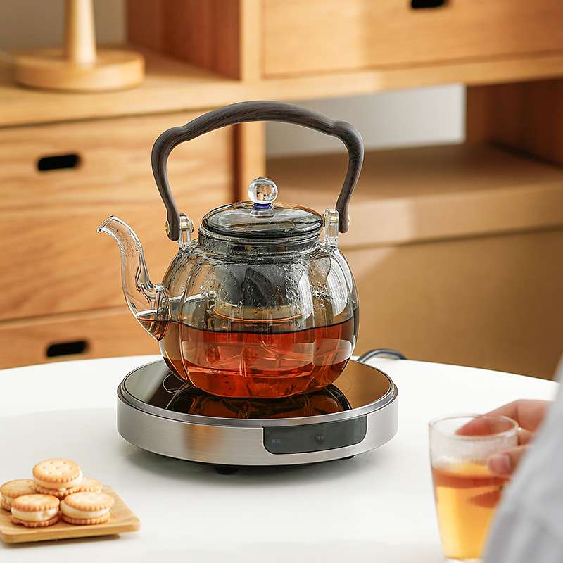 玻璃煮茶壶围炉煮茶水晶电陶炉组合耐热玻璃茶壶艾玛诗T6电陶炉