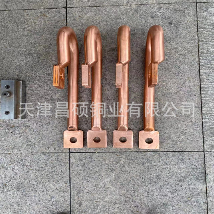 铜棒红冲加工厂家 异型折弯冲孔 接地极铜棒高纯实心表面网纹拉花