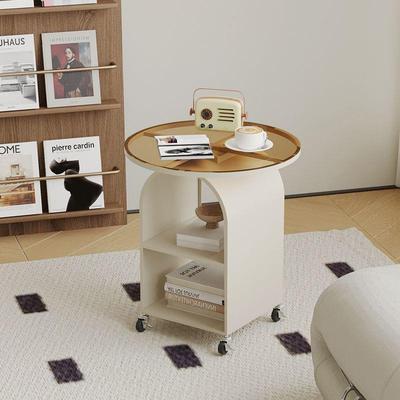 边柜沙发边几小茶几可移动客厅卧室床头柜圆形创意玻璃茶几家用