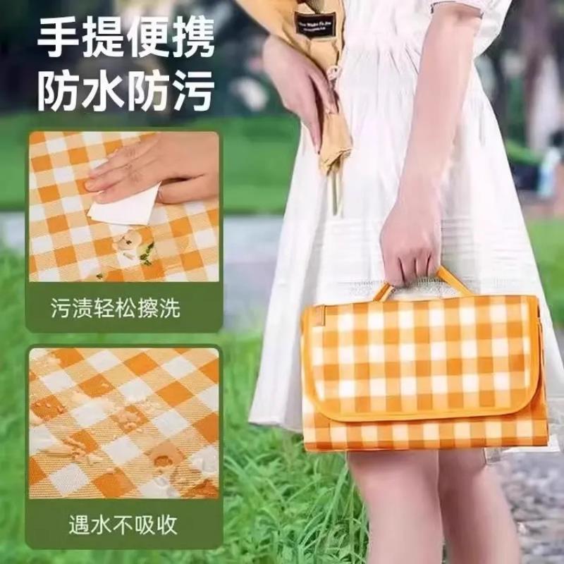 野餐垫防潮垫加厚户外露营野外防水室草坪帐篷便地垫携海滩qr9879