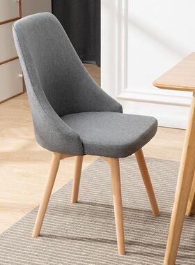 欧单人n实木椅子靠北背餐椅iER12s网红化妆凳子子电脑桌椅家用简