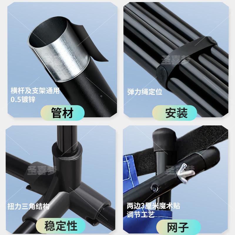 羽球网便YMQWJ携式毛室外室内移动简易收纳网柱架校运赛专业标可