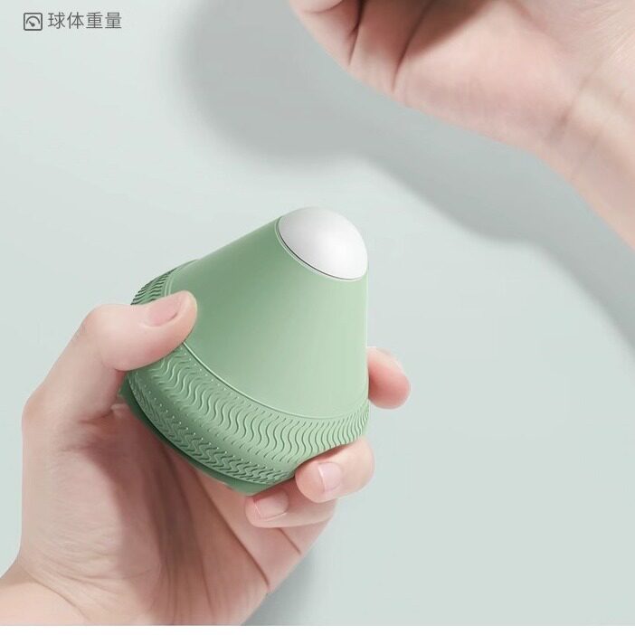 电动吸附式筋膜球按摩球震动热敷足底脚底肌肉放松吸盘颈膜按摩器