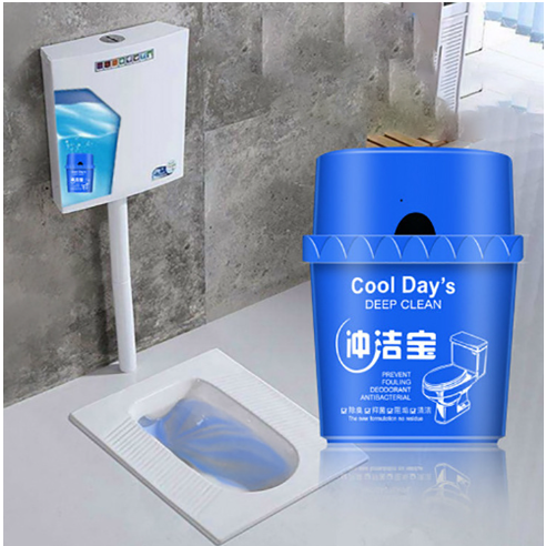 冲洁宝蓝泡泡家用马桶冲水清洁剂清香型耐用块香味厕所灵除菌5罐