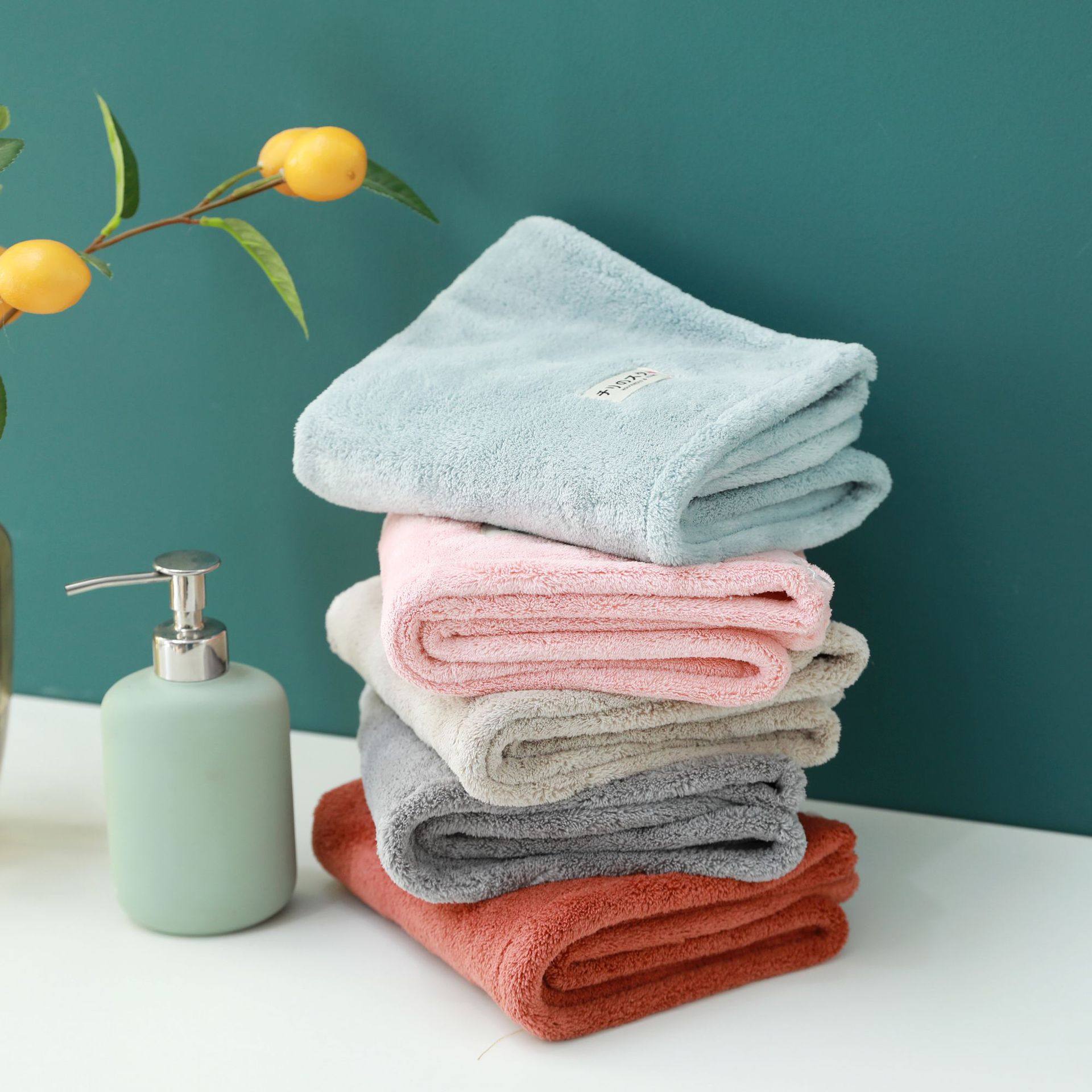 工厂珊瑚绒加厚女干发帽超细纤维包头巾超强吸水速干一件