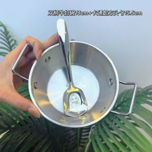 304早餐燕麦碗水果沙拉酸奶碗双耳碗高颜值ins风大容量牛奶麦片碗
