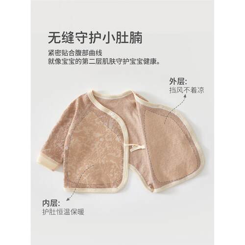 婴儿衣服a类棉0-3月初生