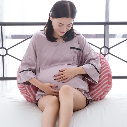 多功能全棉孕妇枕u型枕护腰托腹侧睡枕高弹纯棉水洗纯棉孕妇枕头