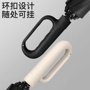 超便捷环扣雨伞男士加大加厚遮阳伞高档全自动防晒防紫外线晴雨伞
