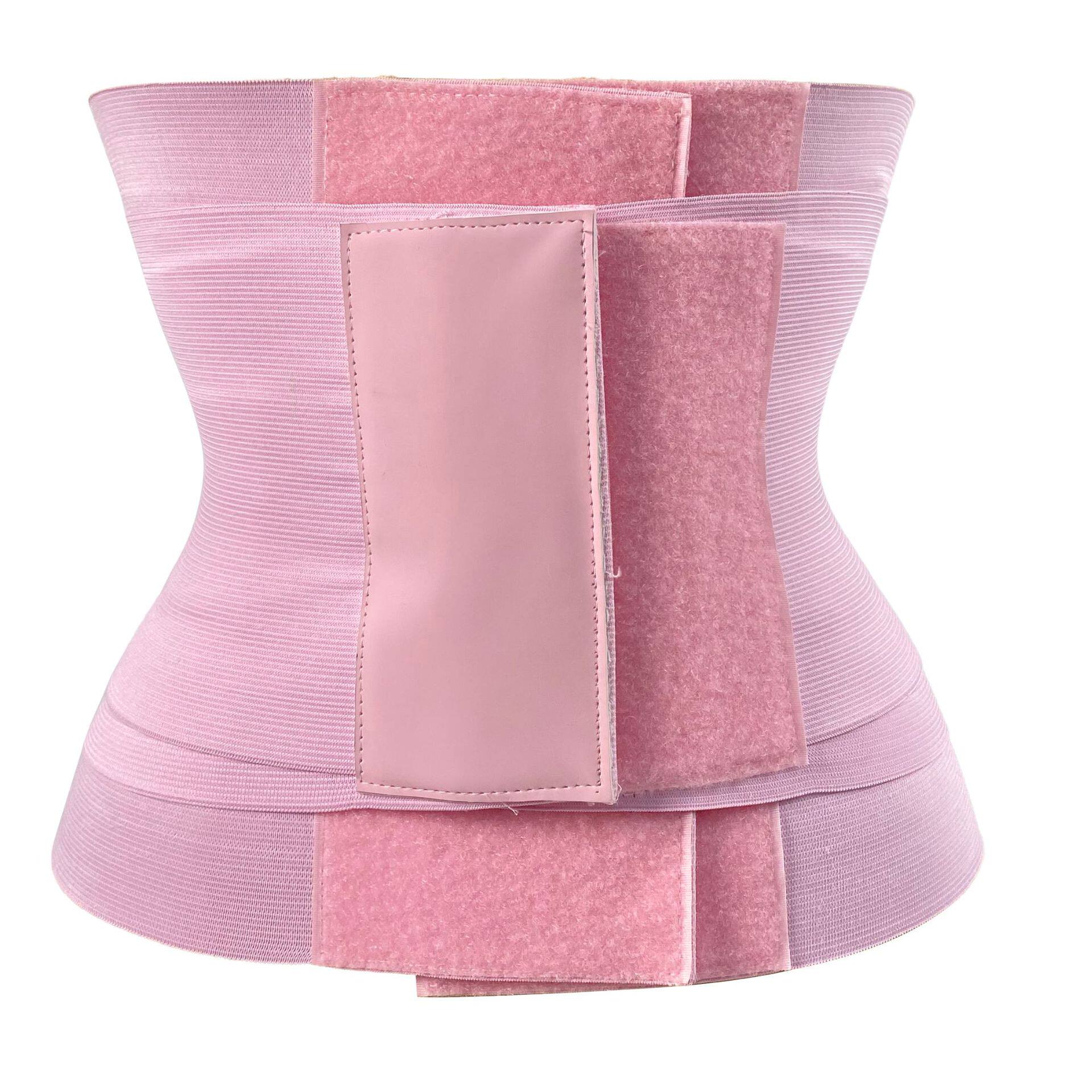 三段魔术贴束腰带运动鱼骨产后束缚带waist trainer大码收腹带