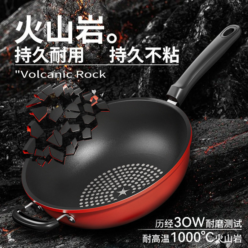 家用煎炒两用不粘锅煎锅无油烟平底不粘锅多功能电磁炉燃气灶通用