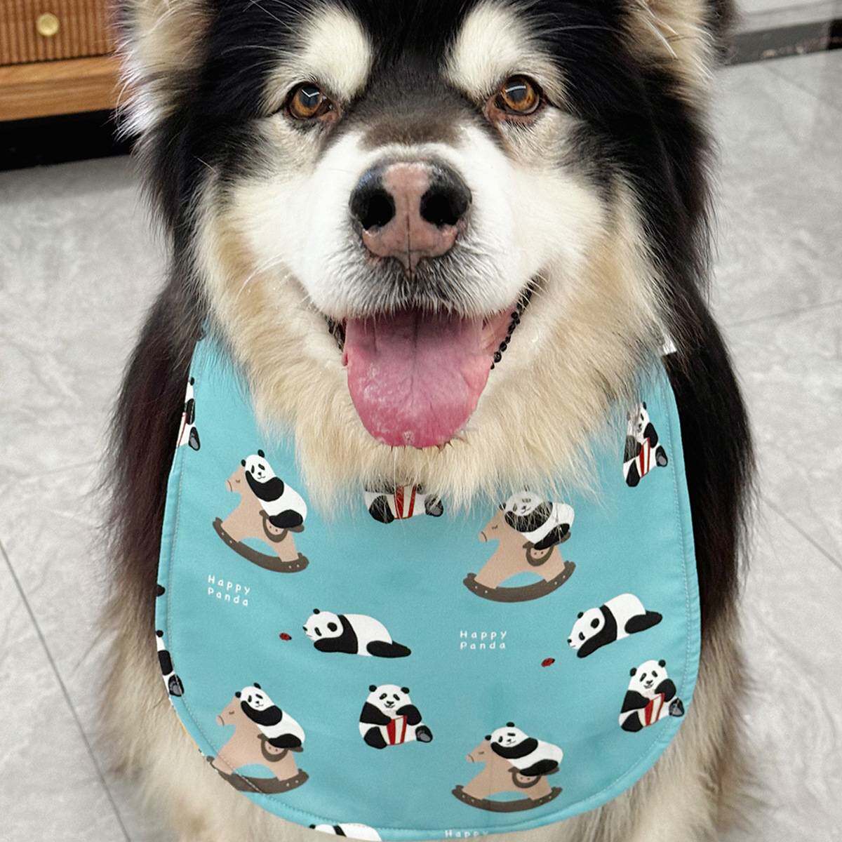 升级款宠物狗狗口水巾大型长毛犬保护胸毛萨摩围巾阿拉斯加口水巾