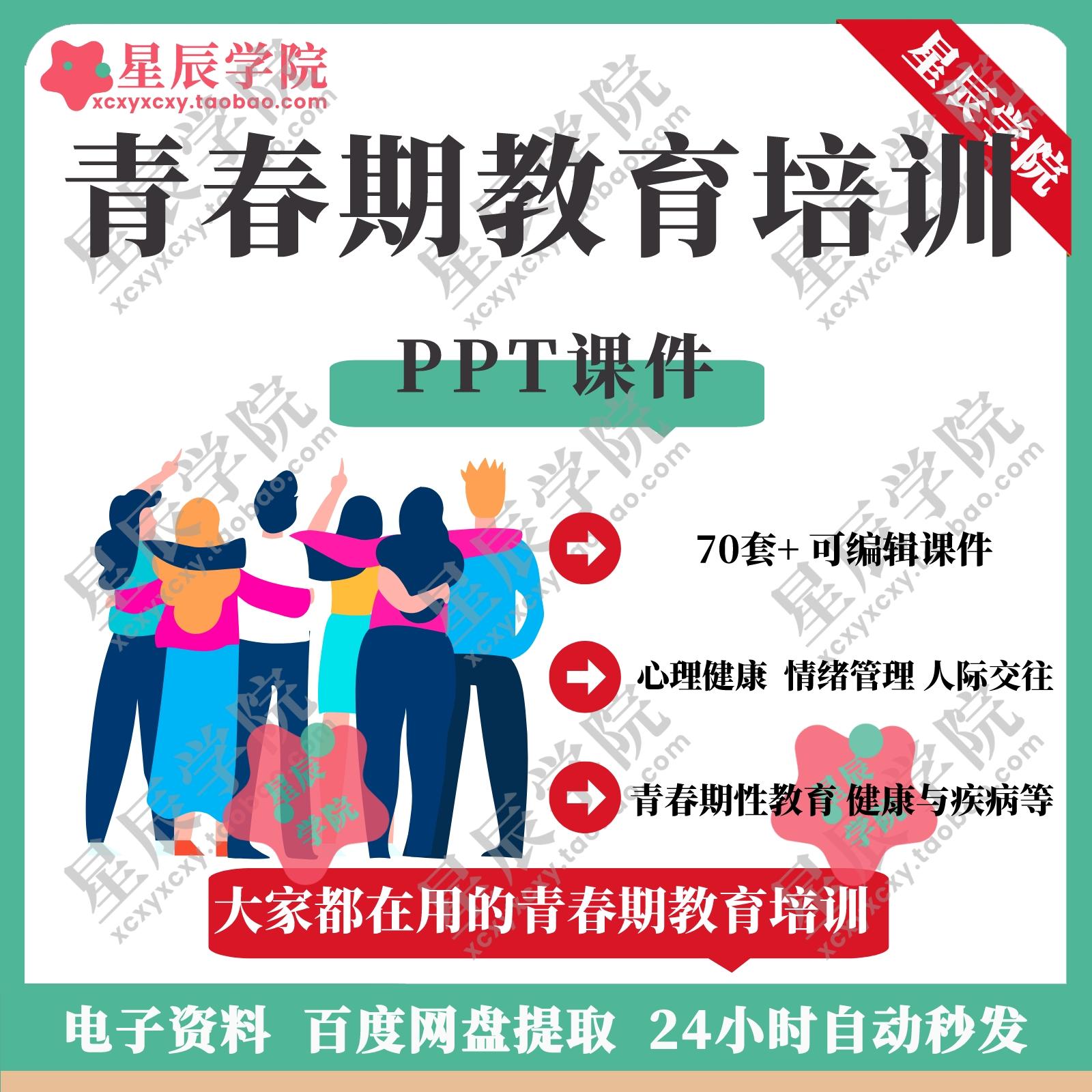 青春期教育课件PPT男生女生心理生理健康知识性教育恋爱情绪