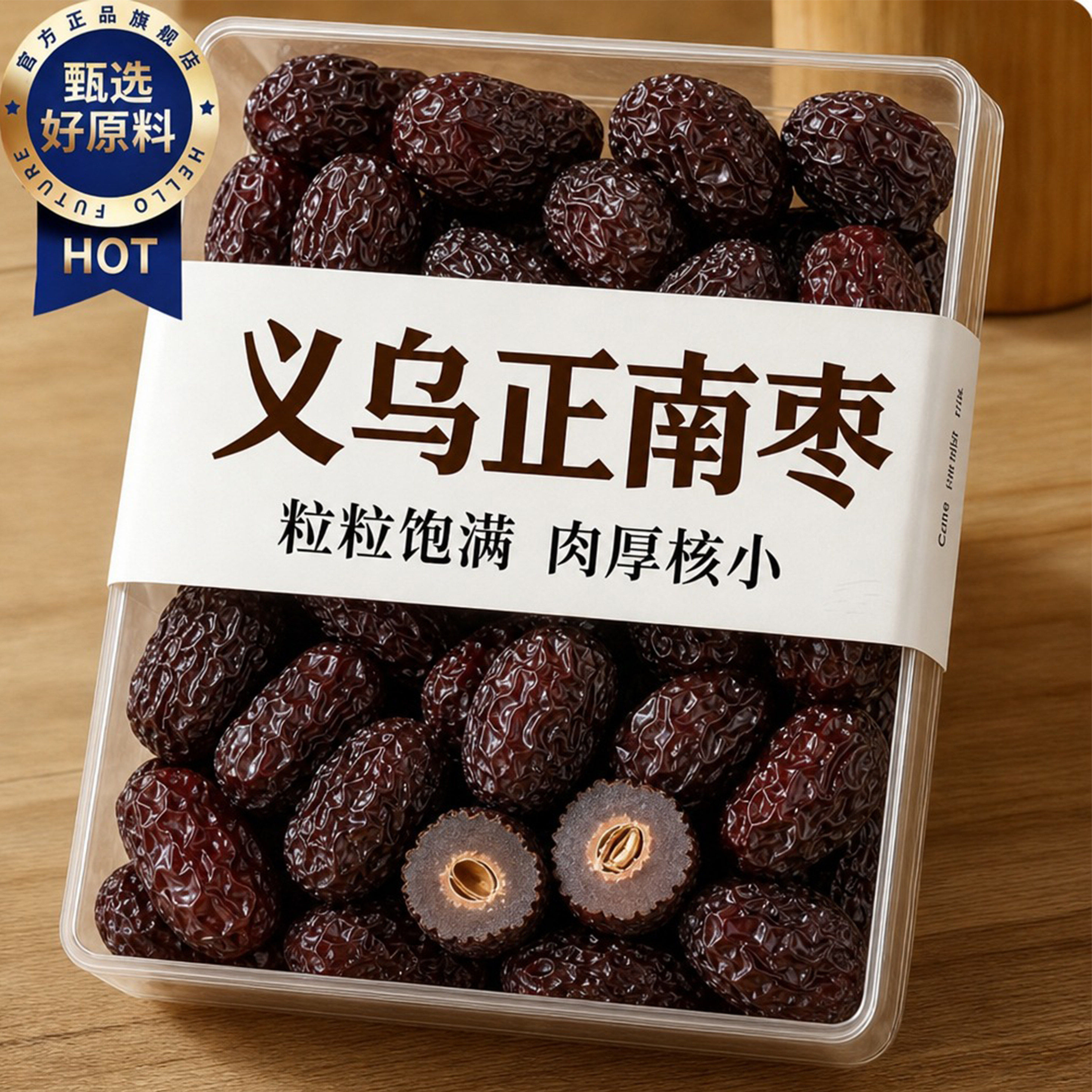 正宗浙江义乌正南枣特级官方旗舰店正品黑枣大乌枣无添加孕妇煲汤