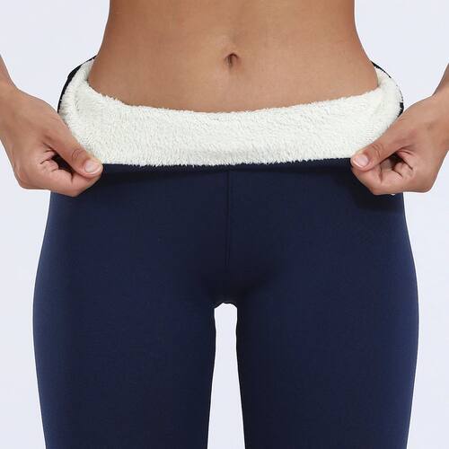 High waisted slimming and fleece leggings 高腰显瘦加绒打底裤