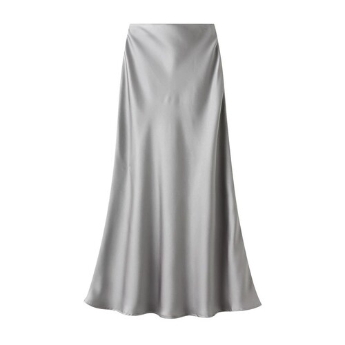 High waisted fish tail A-line long skirt   高腰鱼尾A字长裙女