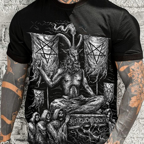 3D digital printed slim fit T-shirt top 3D数码印花套头短袖男