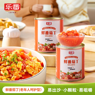 2026年8月到期清仓6罐鲜番茄丁小颗粒罐头新疆番茄易咀嚼瘪罐变形