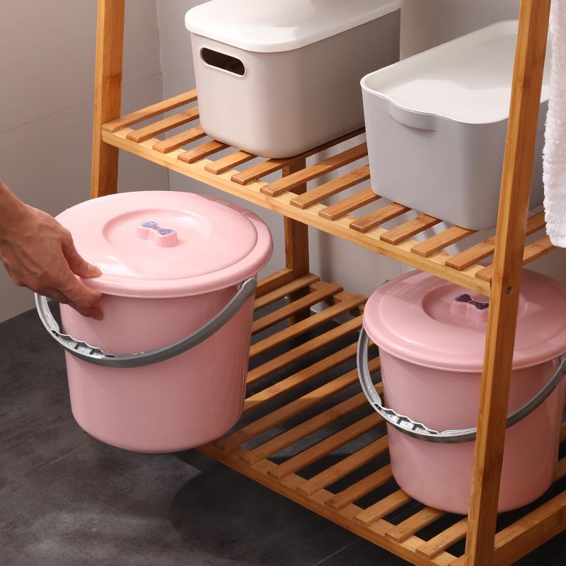 超迷你小桶超迷你小桶加厚塑料小水桶带盖小号家用装水桶提水桶儿