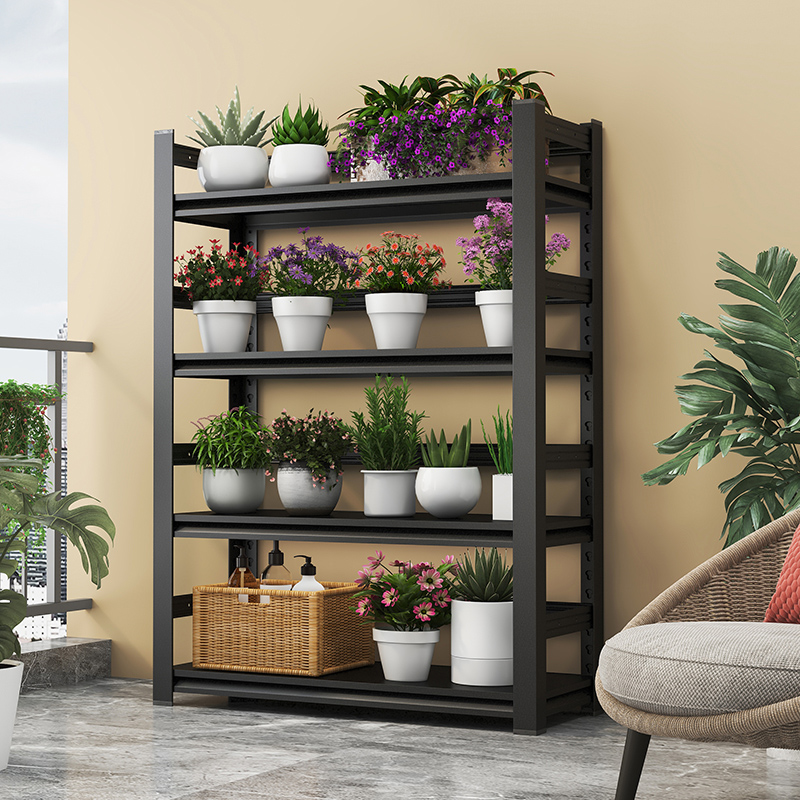 阳台花架置物架落地家用防晒防霉客厅金属多肉植物盆栽架子收纳架