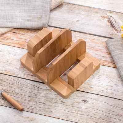 楠竹锅盖架子菜板砧板架厨房置物架多功能收纳底座家用经济型