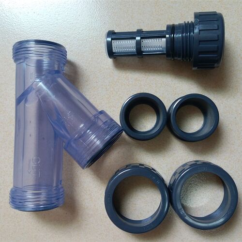 PVC Y型透明塑料管道过滤器 PVC过滤器 DN15/20/25 4分 6分