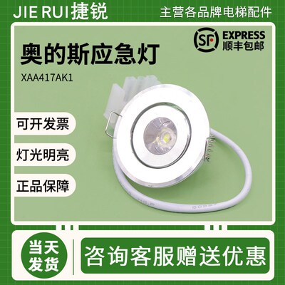 适用奥的斯电梯应急灯XAA417AK1轿厢照明灯306-11圆筒灯原装DC12V