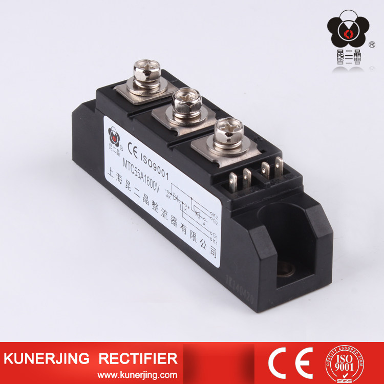 上海昆二晶原厂品牌/促销/双相晶闸管模块 MTC55A/1600V质保一年