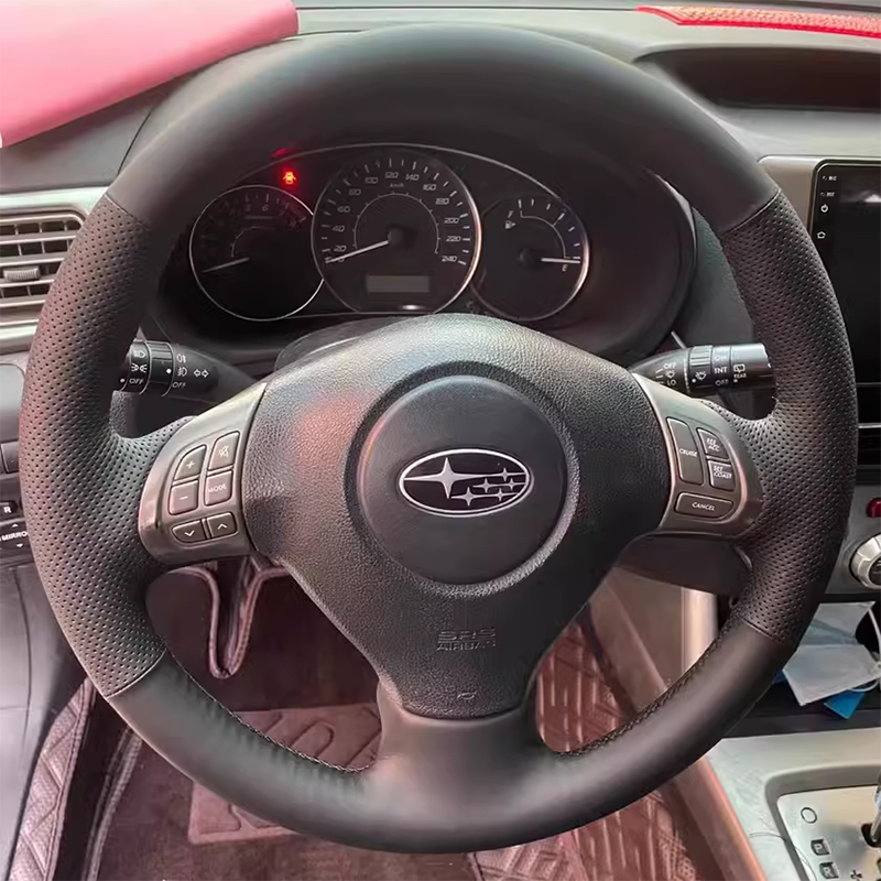 斯巴鲁森林人傲虎真皮方向盘套