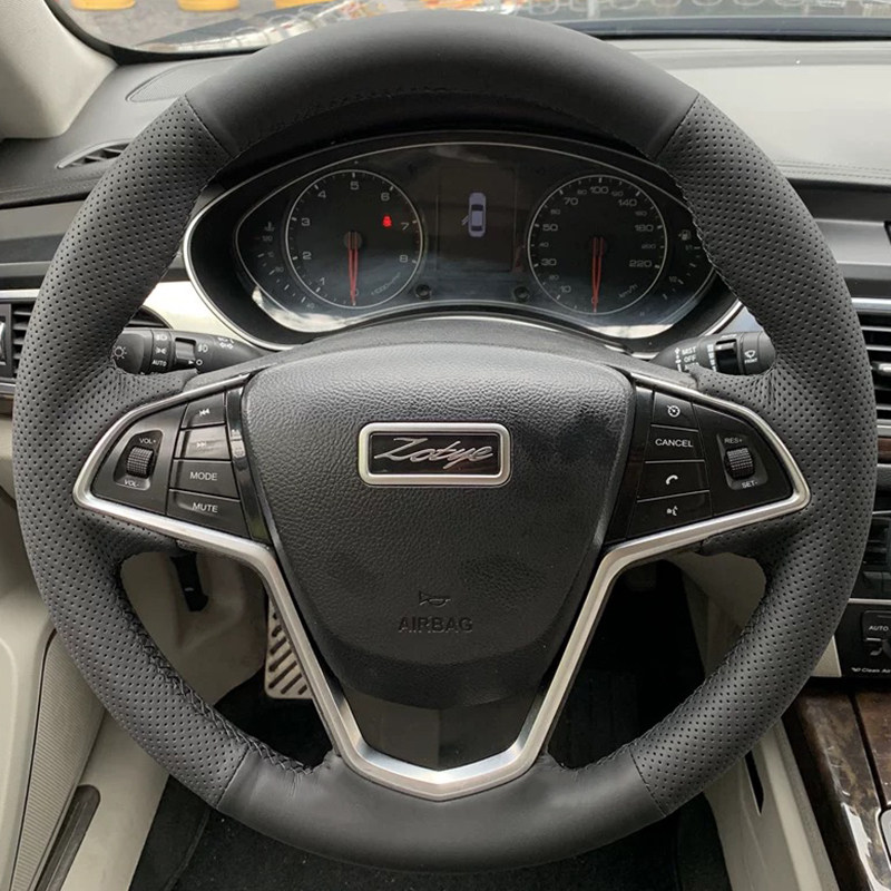 众泰Z500/Z600/T600/T700方向盘套真皮把套手缝专用全包款内饰