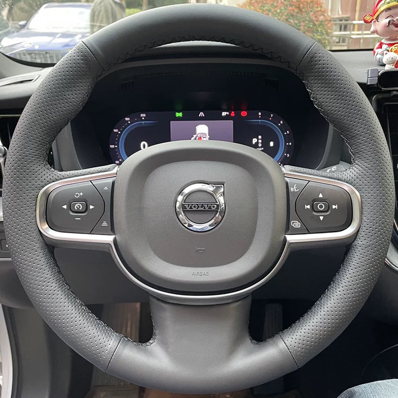 15-24款沃尔沃XC90/XC60/S60/S90方向盘套真皮手缝专用把套全包款