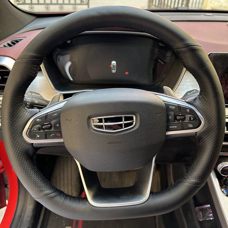 吉利博越真皮专车专用方向盘套